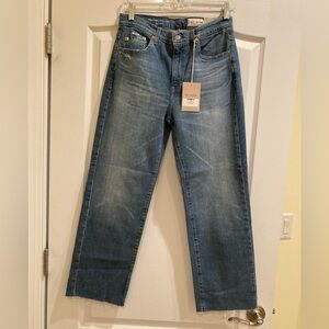 AG Adriano Goldschmied Women's Straight Blue Jeans